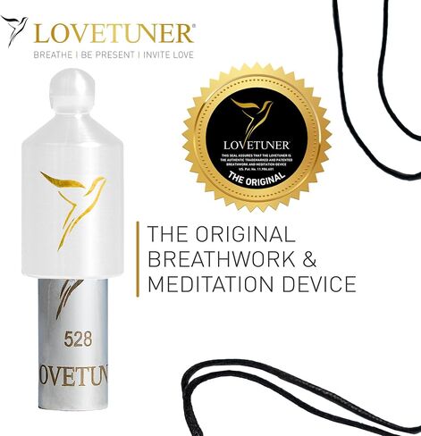 Lovetuner التنفس والتأمل قلادة ضبط | 528 هرتز تردد الحب Solfeggio | قلادة تخفيف الإجهاد صافرة | تعزيز الهدوء من خلال الصوت والتنفس للبالغين in Kuwait