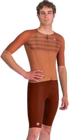 Castelli Men's Aero Race S Bibshort ، ملابس ركوب الدراجات الهوائية ، وسادة مقاعد مؤيدة للمستوى لركوب الدراجات والسباق العلوي على المستوى الأعلى in Kuwait
