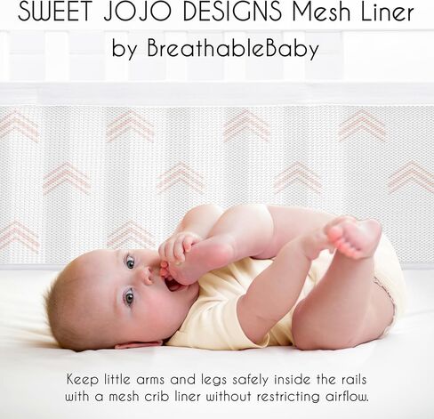 Sweet Jojo Designs + BreathableBaby Black and White Boho Mudcloth Boy Girl Gender Neutral Breathable Mesh Crib Liner Baby and Infant Bohemian Woodland Tribal Southwest Geometric Hatch in Saudi Arabia