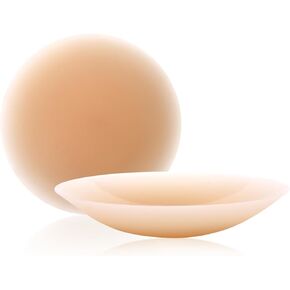 QueenVibes Reusable Silicon Nipple Cover, Cakes UltraThin Adhesive Breast Body Covers, Pasty, No Show Bra Pad For Women