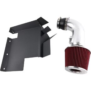 Cold Air Intake kit with Heat Shield Compatible with 2006 BMW 330i & 2007-2011 BMW 128i 328i 3.0L 6cyl(Black)