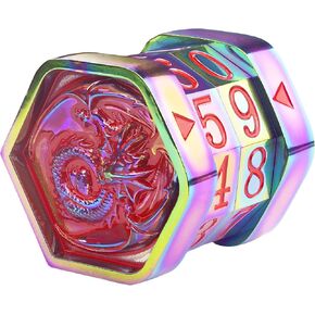 Metal MTG Life Counter Magic The Gathering Cards Life Counter MTG Foundations Metal Flying Dragon Life Counter Game Gifts Suitable for Board Game MTG RPG Table Cards Game(Pearl Silver_Green) in Saudi Arabia