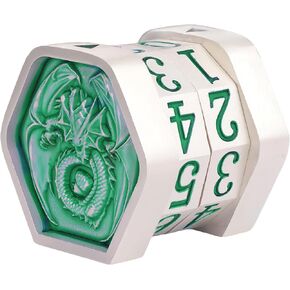 Metal MTG Life Counter Magic the Gathering Cards Life Counter MTG Forctions Metal Flying Dragon Life Counter Game Gifts مناسبة للعبة Game MTG RPG Table Cards (Pearl Silver_Green)