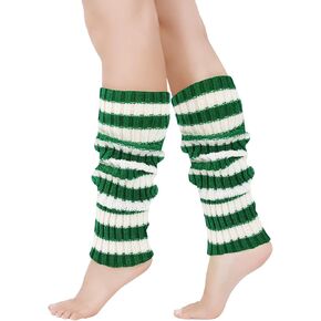Junely Leg Warmers for Women Striped Leg Warmer Knit Legwarmers Cosplay Costume Accessories in Saudi Arabia