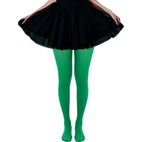 baotongle 2 Pairs Women's Nylon Solid Tights Tights for Women Women's Stocking Hosiery St. Patrick's Day Knee High Socks Long Green