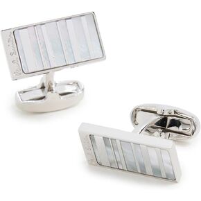 Paul Smith Men's Mother of Pearl Stripe Cufflinks