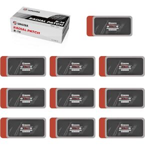 SUNSOUL 10Pcs Radial Tire Patch 5.70" x 2.95", Heavy Duty Tire Repair Patches Large Patches for Car Truck Tractor Bus Agricultural Vehicles