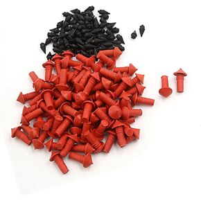 170Pcs Car Universal Mushroom Shaped Tire Repair Insert Plugs Red Black Replace Parts