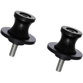 2 Pcs 6mm Metal Motorcycle Swing Arm Spool Rear Stand Swing Arm Spool Sliders Black Stable