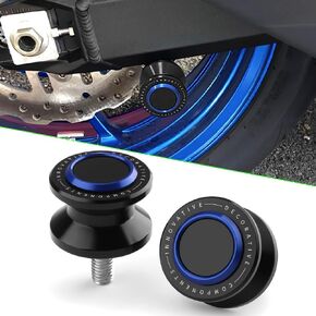 8MM Swingarm Spools Sliders Fit Ninja 400 500 NINJA650 ZX-6R ZX-10R Z900 Z650 Z400 GSXR6000 GSXR750 GSXR1000 CBR 600 CBR600RR CBR1000RR RR F2 F3 F4 F4i | M8 Universal Rear Frame Sliders Stand BK