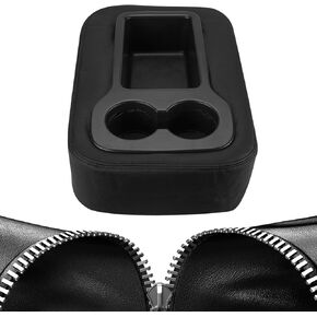 JOYTUTUS Center Console Cover Compatible with 2007-2014 Silverado Sierra Avalanche Yukon Tahoe Suburban Jump Seat, Leather Arm Rest Armrest Cover for Car, Middle Console Cover, Car Arm Rest Cover