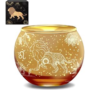 AOVILA Taurus Gifts for Women Gold Votive Candle Holder Tea Light Candle Holder with Tea Light Candle Gift Set for Zodiac Astrology Birthday Gifts Women Mother Home Decor Table Centerpiece