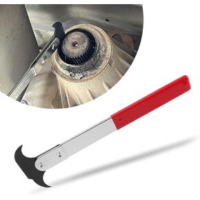 Double Hook Head Seal Puller Tool,High Hardness Heat Treated Steel Oil Seal Removal Tool with Non-Slip Handle,Professional Axle Seal Puller Car Tool for Most Vehicles