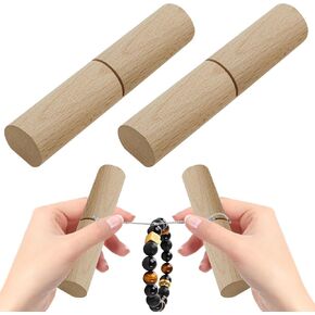 2Pcs Tightening Knot Grippers Knot Grippers Tool for Silicone Beads, Wood Puller Labor-Saving Efficient for Wristlets Keychains Bracelets DIY Making Craft