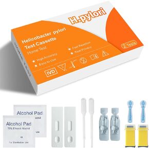 مجموعة اختبار Jogro H. Pylori ， مجموعة اختبار Helicobacter Pylori ، وتنتج في 10-15 دقيقة ، سريعة ودقيقة للغاية وسهلة الاستخدام وقراءة ، حزمة 2