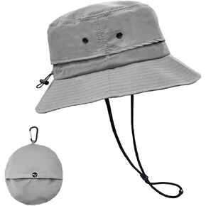 Bucket Hat for Men Packable Sun hat Quick Dry Mesh Breathable UV Protection Boonie Hat for Fishing Hiking Beach Safari