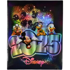 7STAR 2025 Fireworks Photo Album 8.75" X 7" Holds 200 Photos 4" X 6" - Scrapbook Album with Self-Adhesive Pages for Wedding, Birthday, and Vacation Memories (Fireworks 2025)
