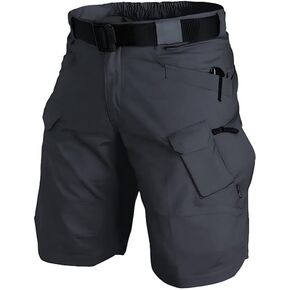 Cargo Shorts for Man Waterproof Stretch Multi Pockets Quick-Dry Outdoor Camping Running Athletic Men's Shorts