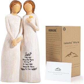 Sister Gifts for Women,4.90" Sister Gifts Figurine for Best Friend,Friendship Gifts for Woman,Sisters Gifts from Sister,Women Gifts for Sister and Best Friend on Birthday and Sisters' Day
