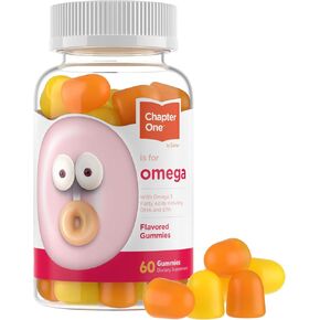 Zahler - Chapter One Omega 3 Gummies for Kids بدون زيت السمك (60 عددًا