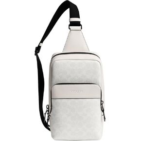 Coach Gotham Pack, White/Black Sig