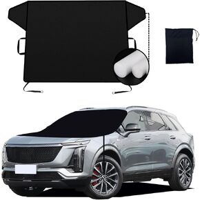 Windshield & Roof Protector for SUV - Waterproof All-Weather Car Cover with UV Resistant Snowproof Protection, Easy Storage & Windproof Dustproof Indoor Outdoor Use