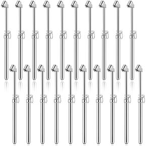 Yunsailing 10 Pcs Dual Head Tire Pressure Gauge Tire Gauge Air Pressure Gauge for Tires Range 10-150psi, 0.7-10.3bar, with Hook for Trucks Car Rv Van (Black)