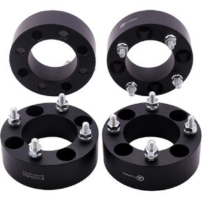 VLAOSCHI Black Forged ATV UTV 4x110 Wheel Spacers 2 Inch with 12x1.25 Studs Compatible with Yamaha Viking Wolverine YXZ1000R | CFMOTO ZForce 950 UForce 1000 - Pack of 4