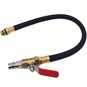 أنبوب ضغط حامل الهواء محرك الهواء مع صمام الكرة M12 M14 مؤشر ترابط إلى 1/4 NPT أسطوانة تسرب التسرب أداة مساعدة