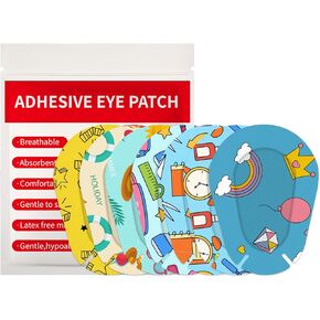 100pcs Kids kids undingive eye patches eyepatch eyepatch bealpathed pad kodages for stodlers teens girls boys ، 7 styles