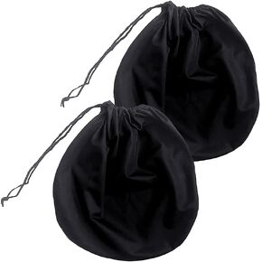 2 PCS أكياس خوذة دراجة نارية أسود أكياس خوذة الدراجة خوذة أكياس خوذة خوذة أكياس سفر خوذة جليدية كبيرة مع الرباط