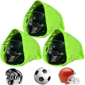 Motorcycle Helmet Cover 2 PCS,Helmet Cover Motorcycle Large Capacity,Universal for Bicycle, And Sports Helmets, Drawstring (Green)