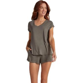 Faceplant Dreams' Bamboo Rayon Short Sleeve Pajama Shirt | Luxury Lounge and Sleepwear