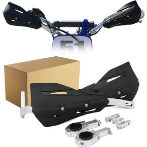 JFG RACING Motorcycle Hand Guards,Universal 7/8" 22mm and 1 1/8" 28mm Handle Bar Dirtbike Handguards for Dirt Bike Snowmobile Pit Bike Motocross Supermoto ATV Scooter Surron Talaria - Red