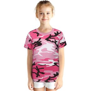 Kids Camo T-Shirt, Lightweight and Breathable Summer Camo T-Shirt for Outdoor Play, Adventure and Everyday Comfort