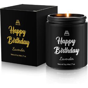 عيد ميلاد سعيد هدايا عيد ميلاد شمعة للرجال أبي صديقه زوج أخي صديق هدية أفكار الصويا شمع اللافندر شموع معطرة