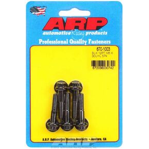 ARP M6 x 1.00 x 30 Black Oxide 12pt Bolts (5/pkg)
