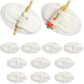 10 pcs Foley Catheter Stabilization Devices,Self-High Adhesive Catheter Supplies for Single/DoubleTube Holder Catheter Tape Fixation Device Strap Fixing Accessories,Catheter Holder