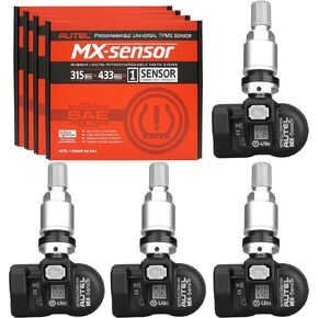 مستشعر Autel MaxiTPMS MX 4 قطع حزمة جذع معدني 315/433 ميجا هرتز مستشعر TPMS مستشعر الإطارات العالمي مبرمج بواسطة أداة TPMS TS401 TS408 TS501 TS508 TS601 TS608 MK808TS MX808TS MS906TS ITS600