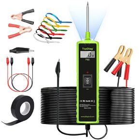 Car Circuit Tester, 12V Test Light Automotive, Power Circuit Probe, Voltage Tester 0.3v-70v,Fuse Tester for Car 6V-24V, AC DC Outlet for Trailer Lights Testing/Continuity Testing,Auto Test Probe,P60