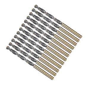 بتات الحفر المعدنية (9 ملم) 5pcs ، 4341 الصلب عالي السرعة ساق مستقيمة 118 ° أسود وذهبي للمعادن البلاستيكية الخشبية النحاسية المتوسطة الصلبة المتوسطة