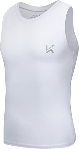Boys Tank Top Athletic Compression Sleeveless Shirt Quick Dry Basketball Football Undershirt Base Layer in Saudi Arabia