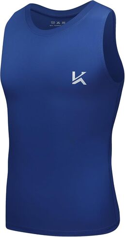Boys Tank Top Athletic Compression Sleeveless Shirt Quick Dry Basketball Football Undershirt Base Layer in Saudi Arabia