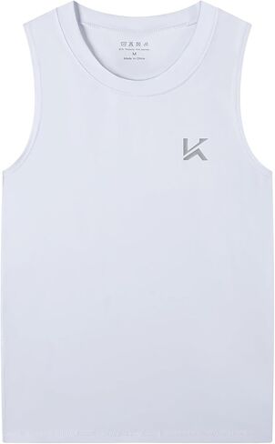 Boys Tank Top Athletic Compression Sleeveless Shirt Quick Dry Basketball Football Undershirt Base Layer in Saudi Arabia