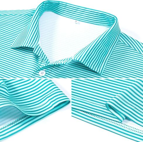 Men's Polyester Pique Polo Shirts Summer Casual Printed Short Sleeve Golf Polo Shirts in Saudi Arabia