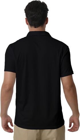 Men's Polyester Pique Polo Shirts Summer Casual Printed Short Sleeve Golf Polo Shirts in Saudi Arabia