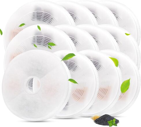 3/6/9 Pack Cat Water Fountain Filters Compatible with Catit Fountains, Petilog Carbon and Ion Exchange Resin Pet Fountain Filter Replacmence (3) in Kuwait