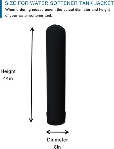 10x54 Water Softener Jacket, Neoprene Water Softener Tank Jacket to Prevent Sweating, Water Softener Insulation Jacket Outdoor Insulated, Water Softener Cover (10 * 54inch,Black) in Saudi Arabia