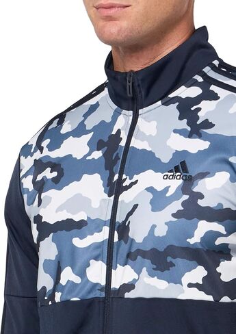 adidas Men's Essentials Camouflage Tricot Track Jacket in Kuwait
