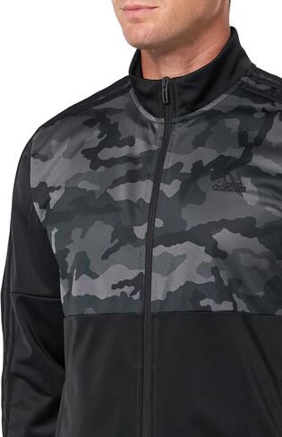 adidas Men's Essentials Camouflage Tricot Track Jacket in Kuwait